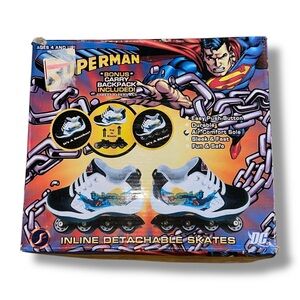 Boy’s Street Flyers 2006 Superman DC Inline Detachable Skates
